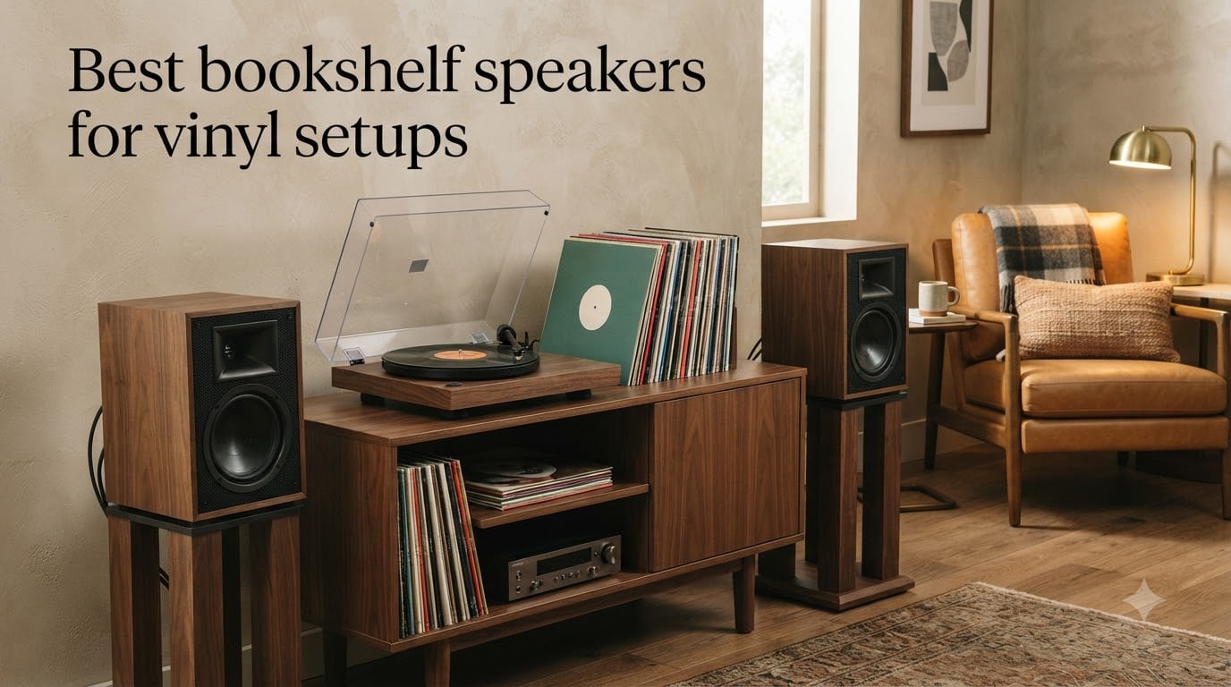 Best bookshelf speakers for vinyl setups