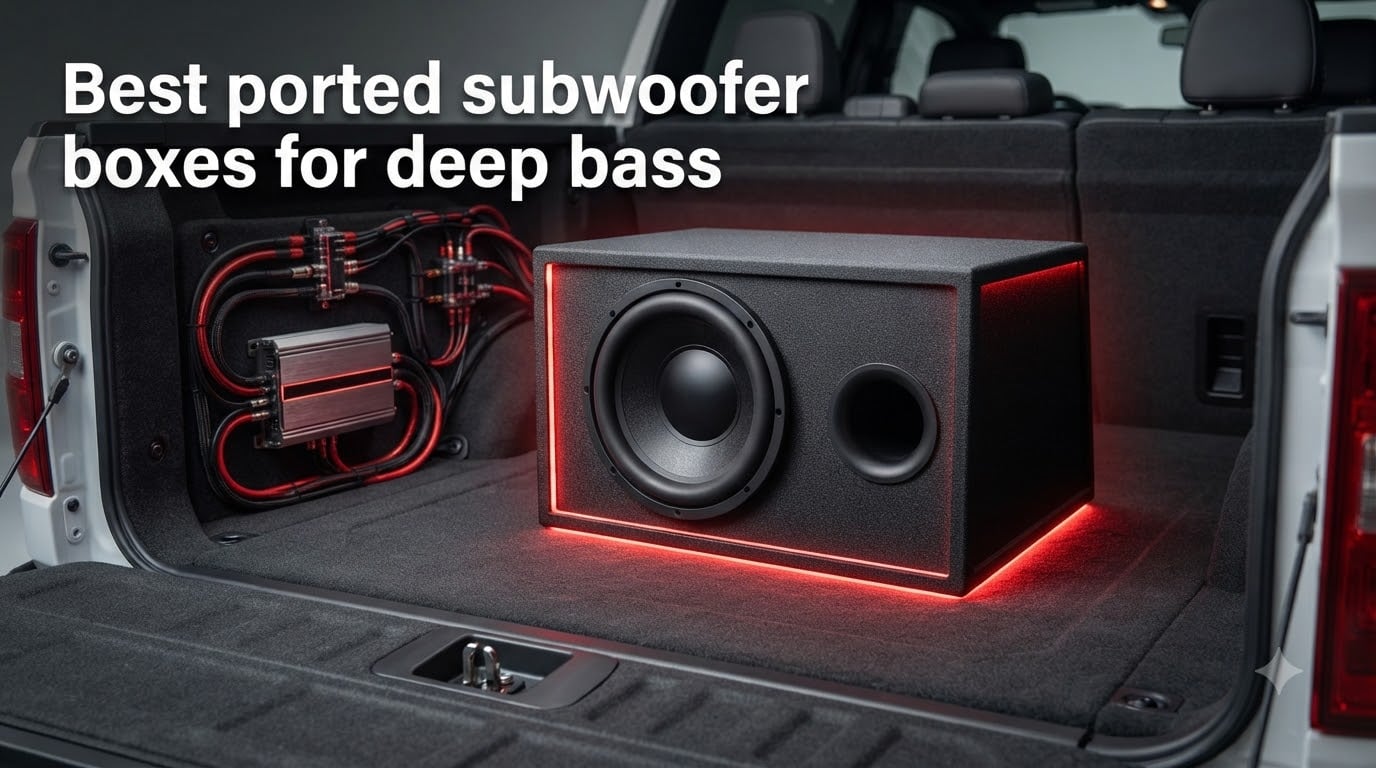 Best ported subwoofer boxes for deep bass