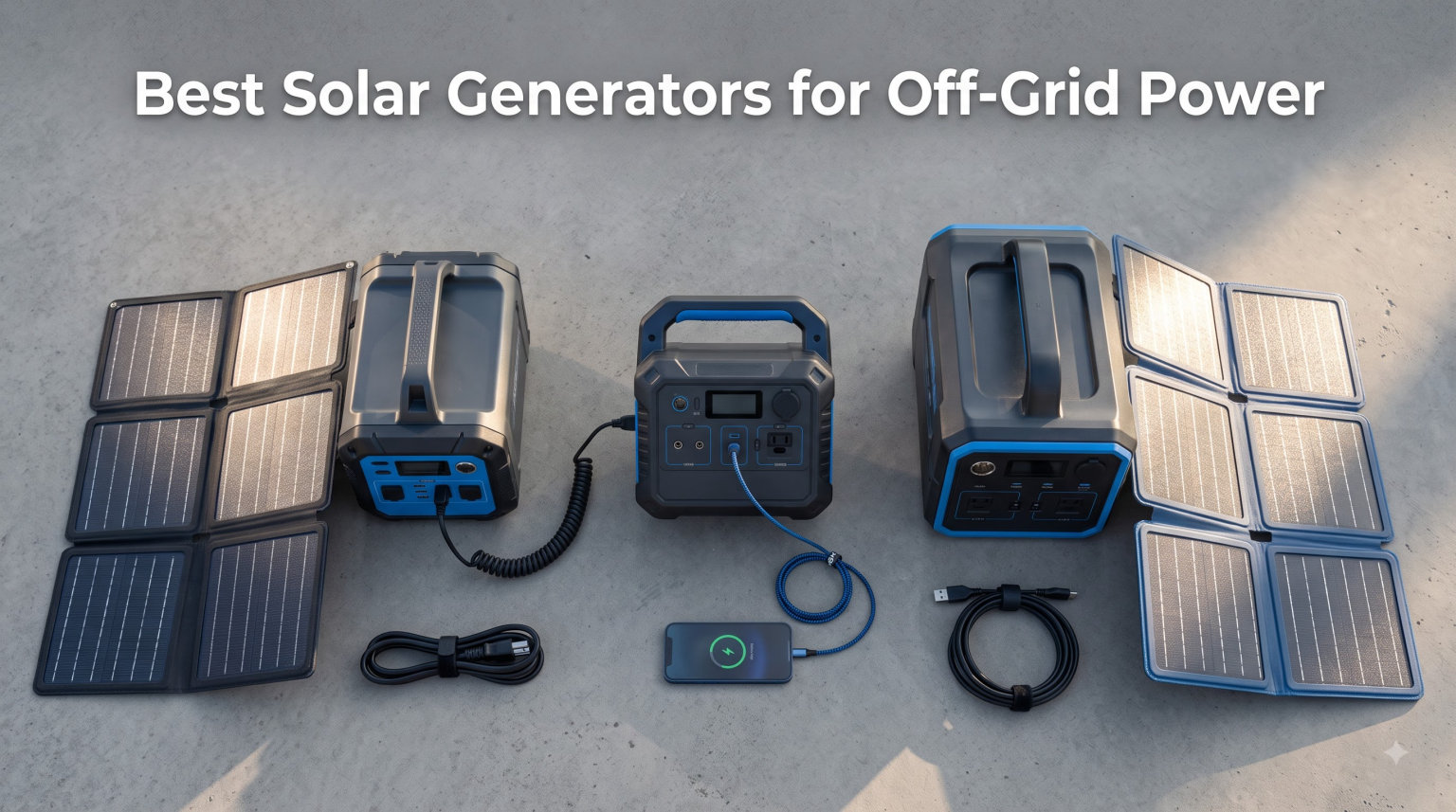 Best Solar Generators for Off-Grid Power