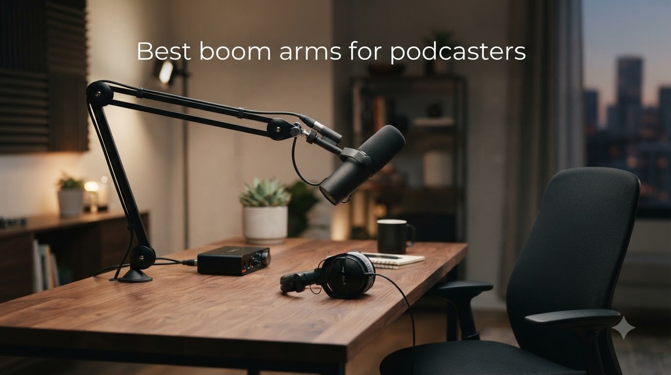 Best boom arms for podcasters