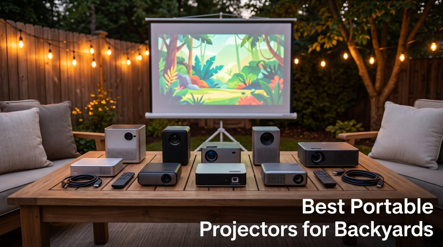 Best Portable Projectors for Backyards