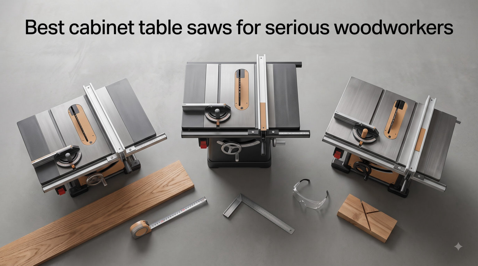 Best cabinet table saws for serious woodworkers