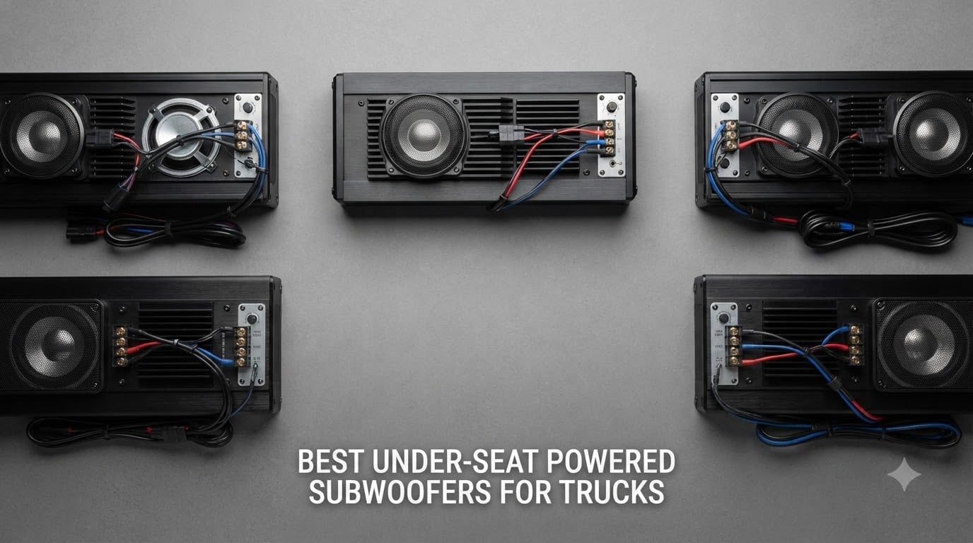 Best under-seat powered subwoofers for trucks