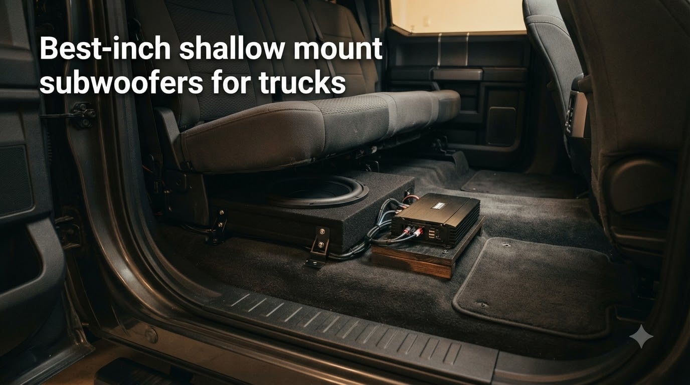 Best 10-inch shallow mount subwoofers for trucks
