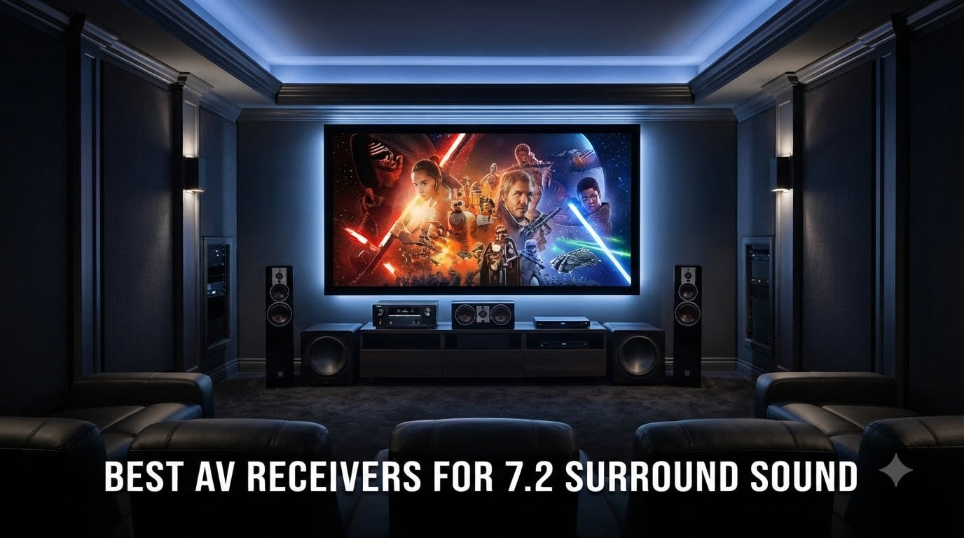 Best AV receivers for 7.2 surround sound