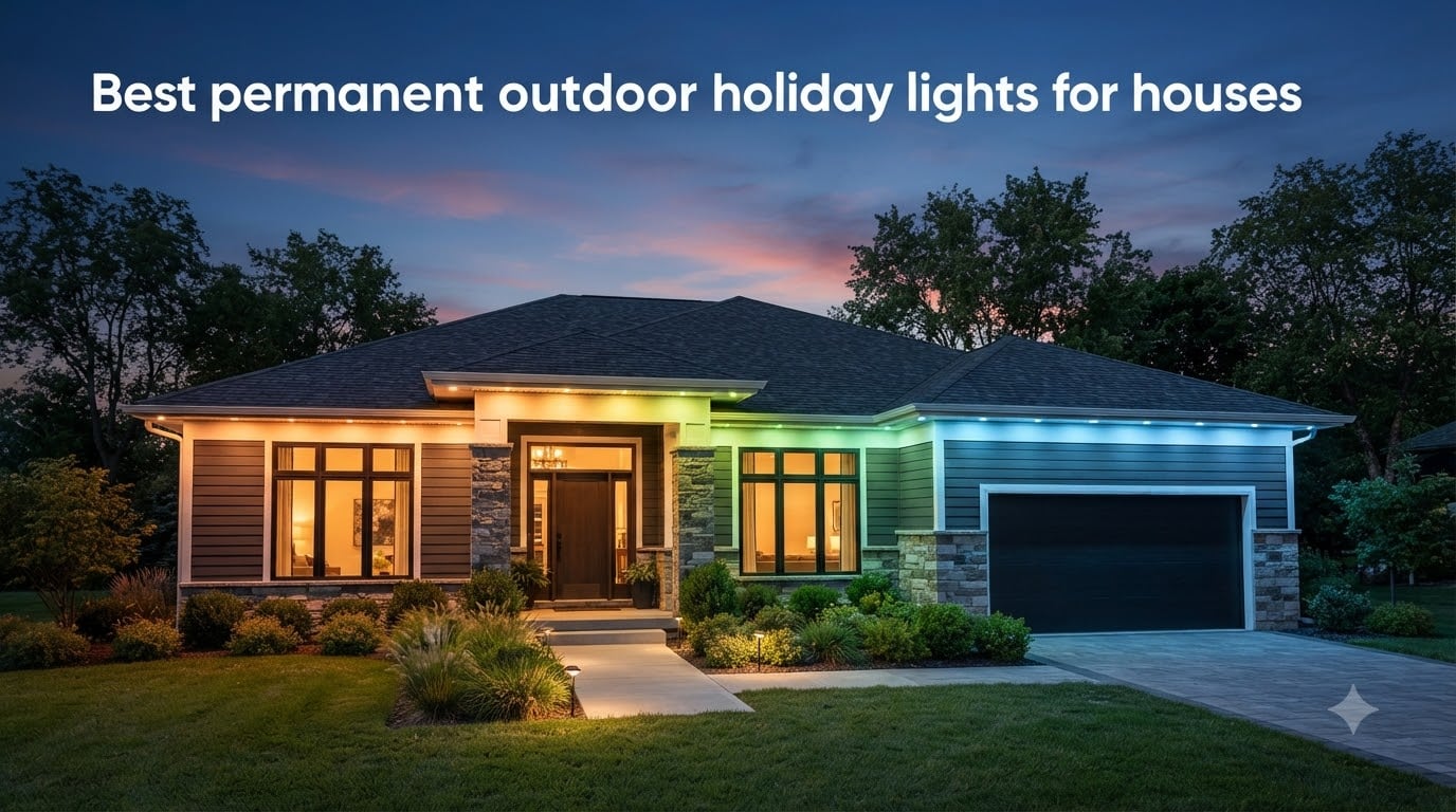 Best permanent outdoor holiday lights for houses