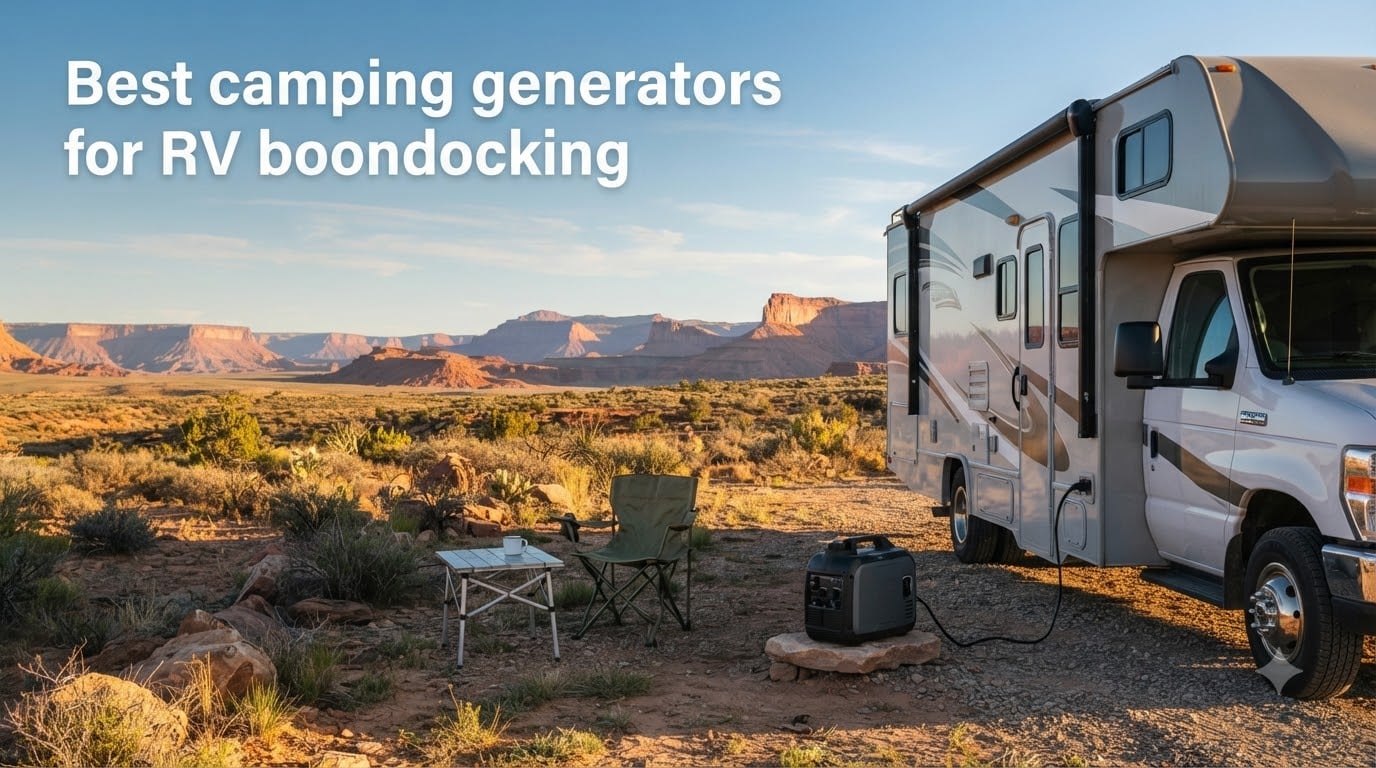 Best camping generators for RV boondocking