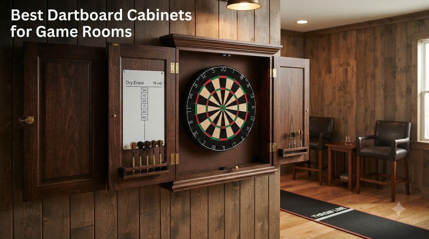Best Dartboard Cabinets for Game Rooms