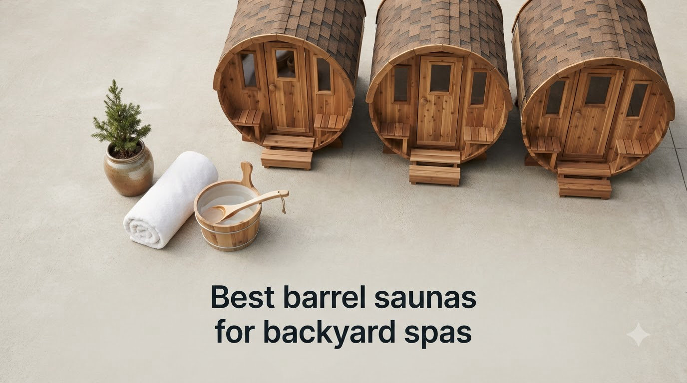 Best barrel saunas for backyard spas