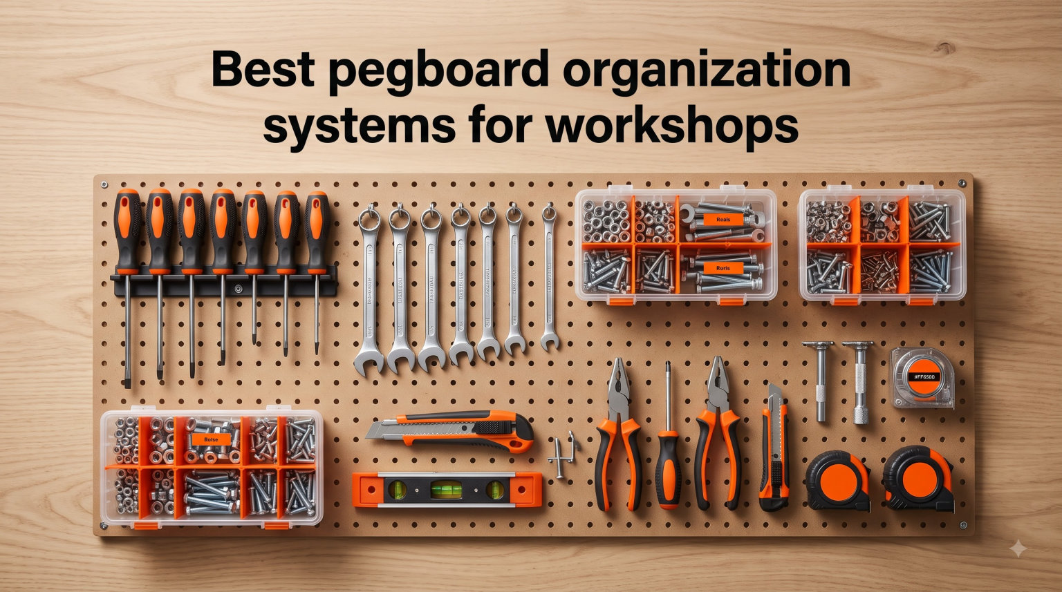 Best pegboard organization systems for workshops