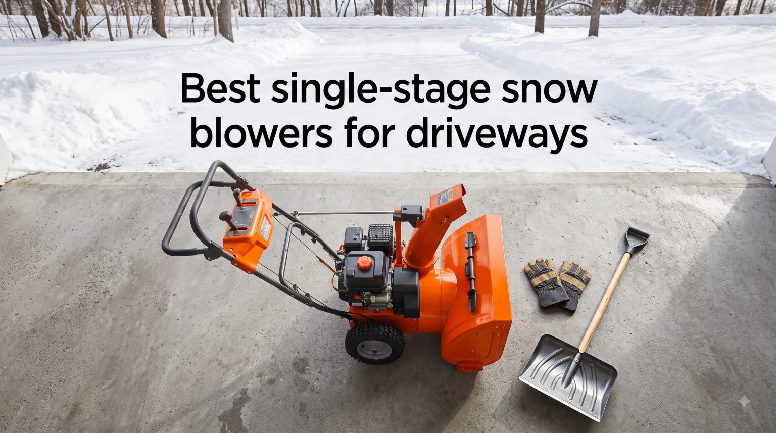 Best single-stage snow blowers for driveways