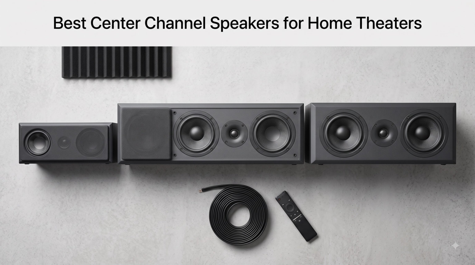 Best Center Channel Speakers for Home Theaters