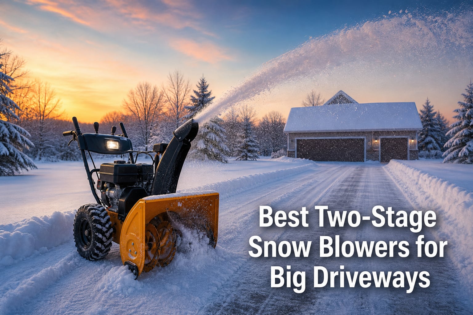 Best Two-Stage Snow Blowers for Big Driveways