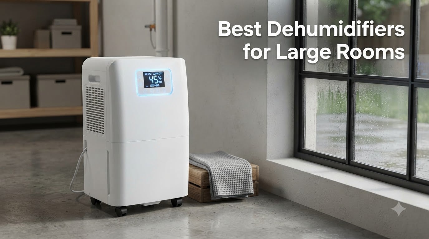 Best Dehumidifiers for Large Rooms