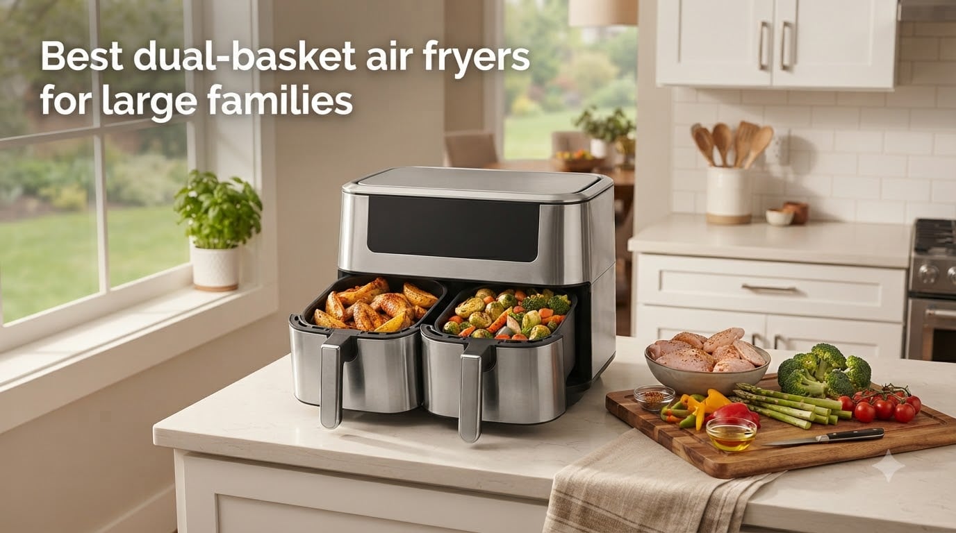 Best dual-basket air fryers for large families