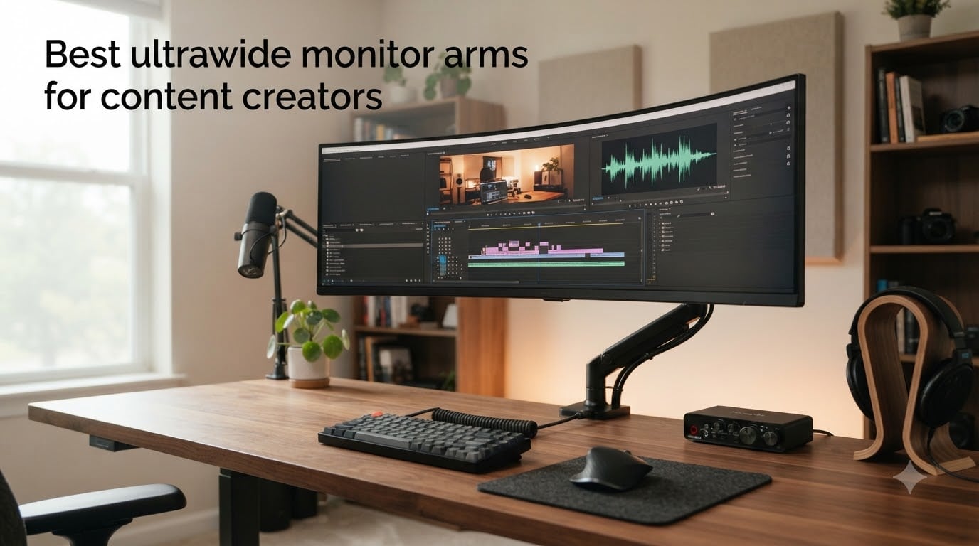 Best ultrawide monitor arms for content creators