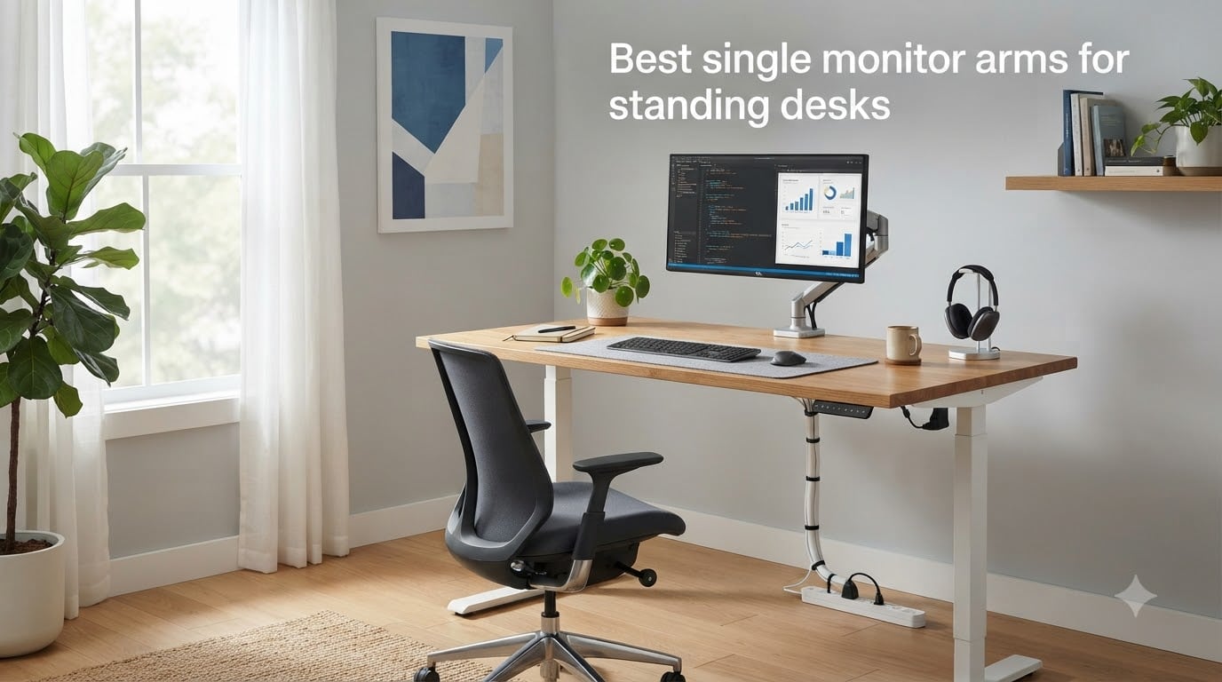 Best single monitor arms for standing desks