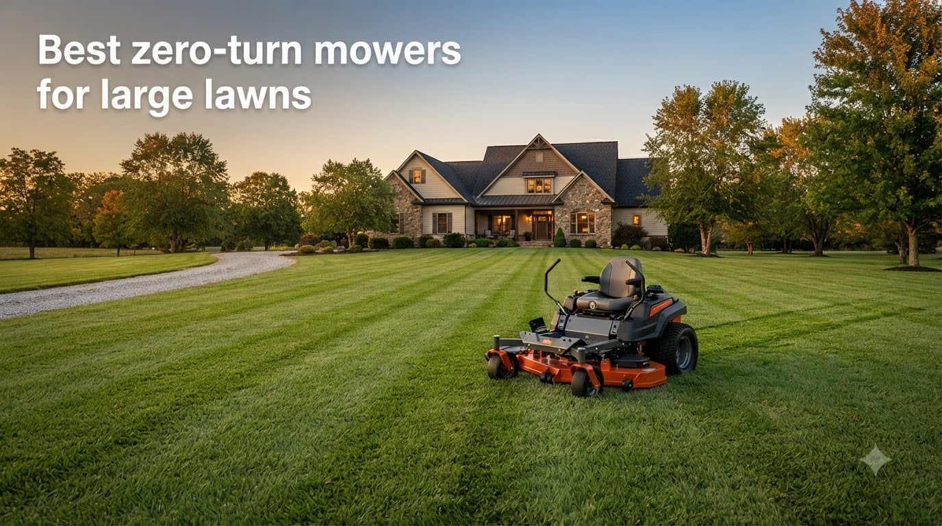 Best zero-turn mowers for large lawns