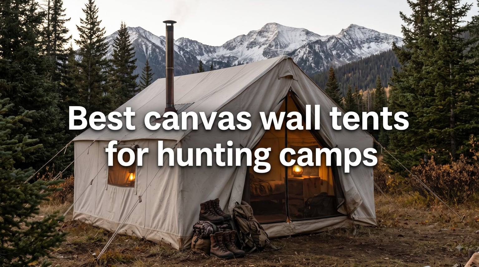 Best canvas wall tents for hunting camps