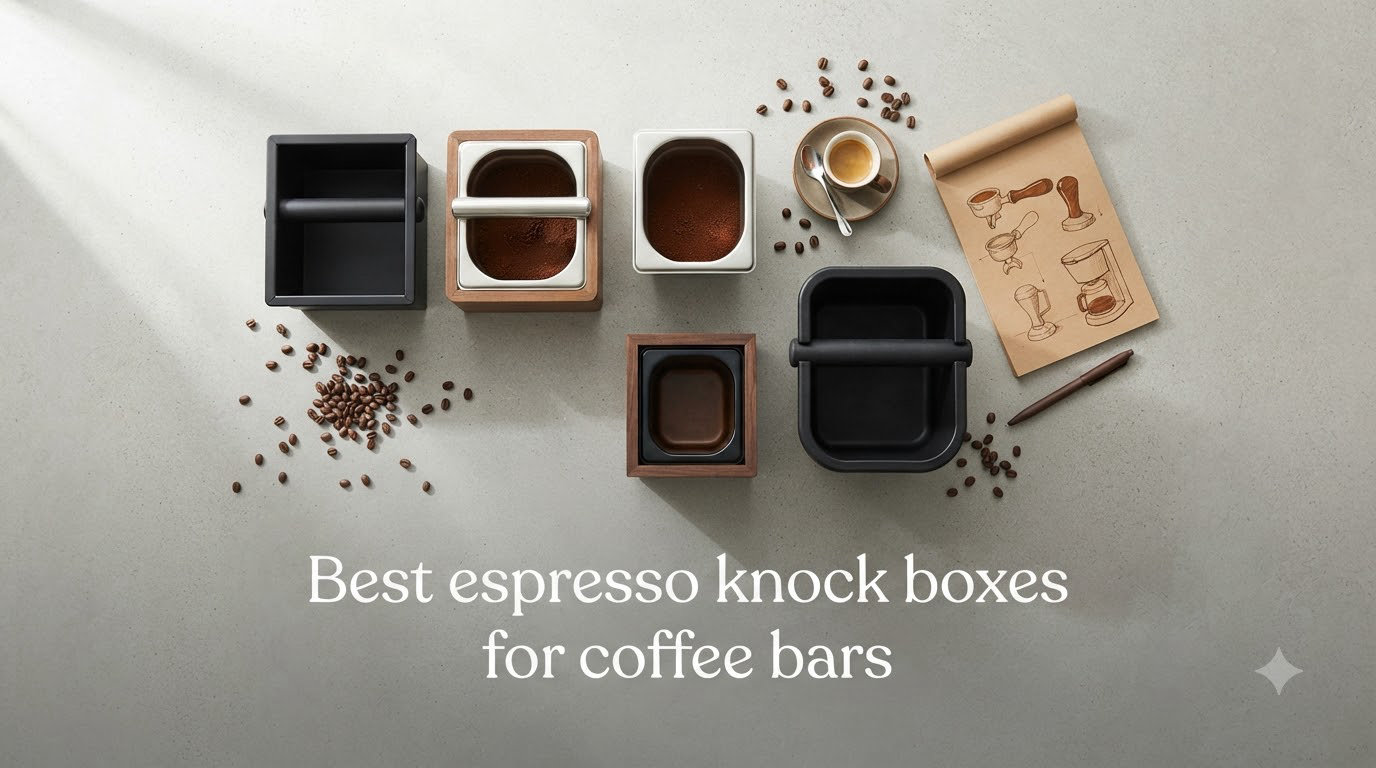 Best espresso knock boxes for coffee bars