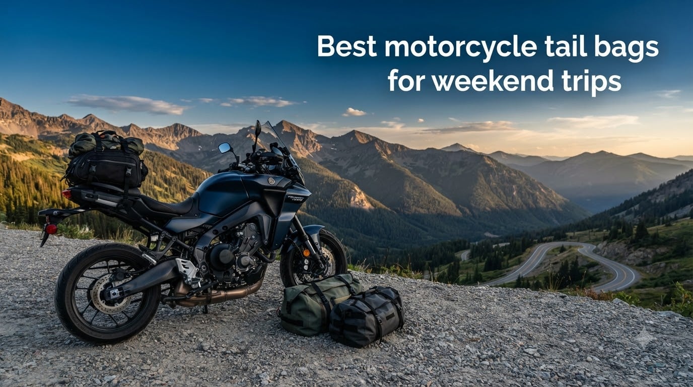 Best motorcycle tail bags for weekend trips