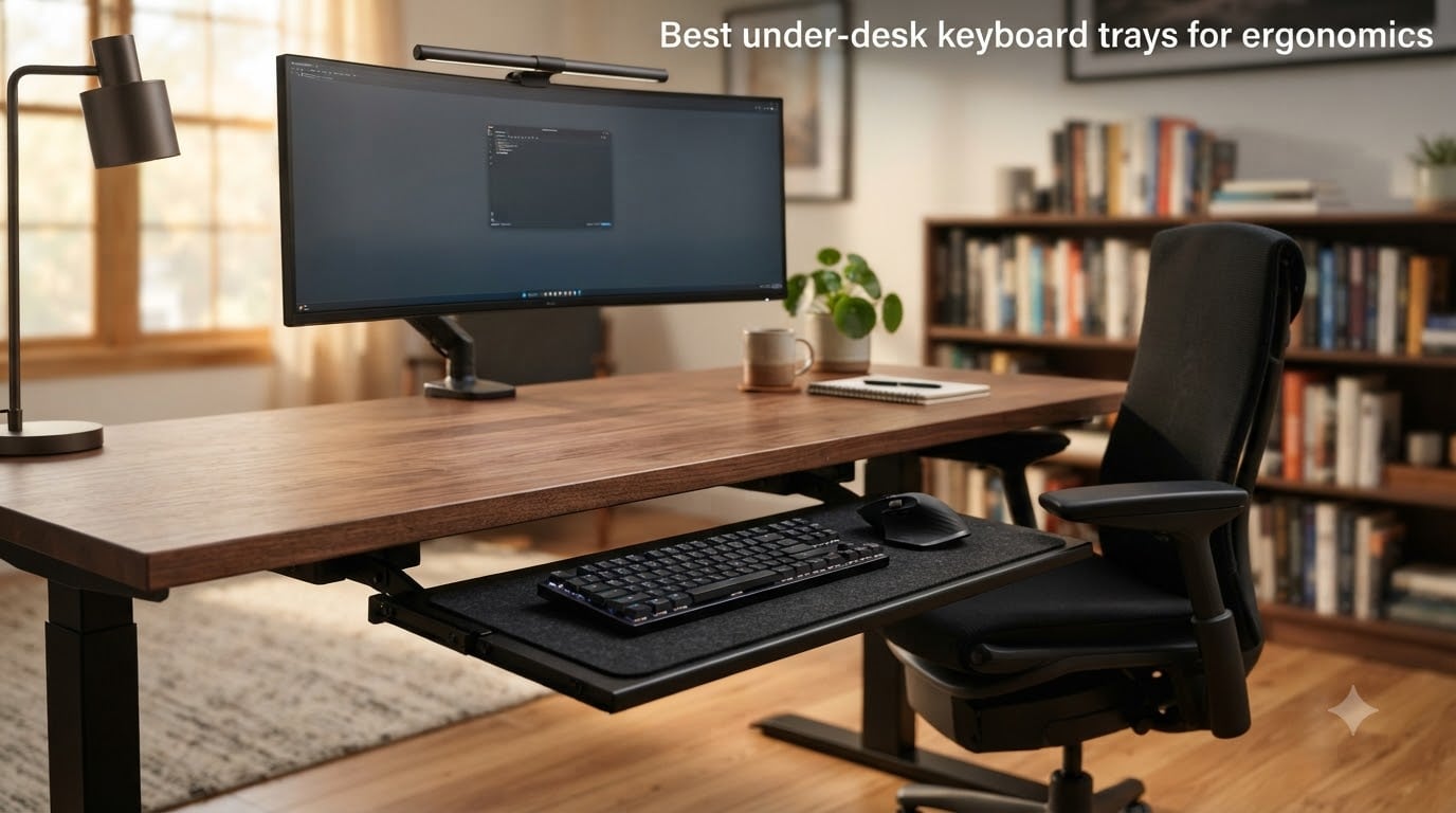 Best under-desk keyboard trays for ergonomics