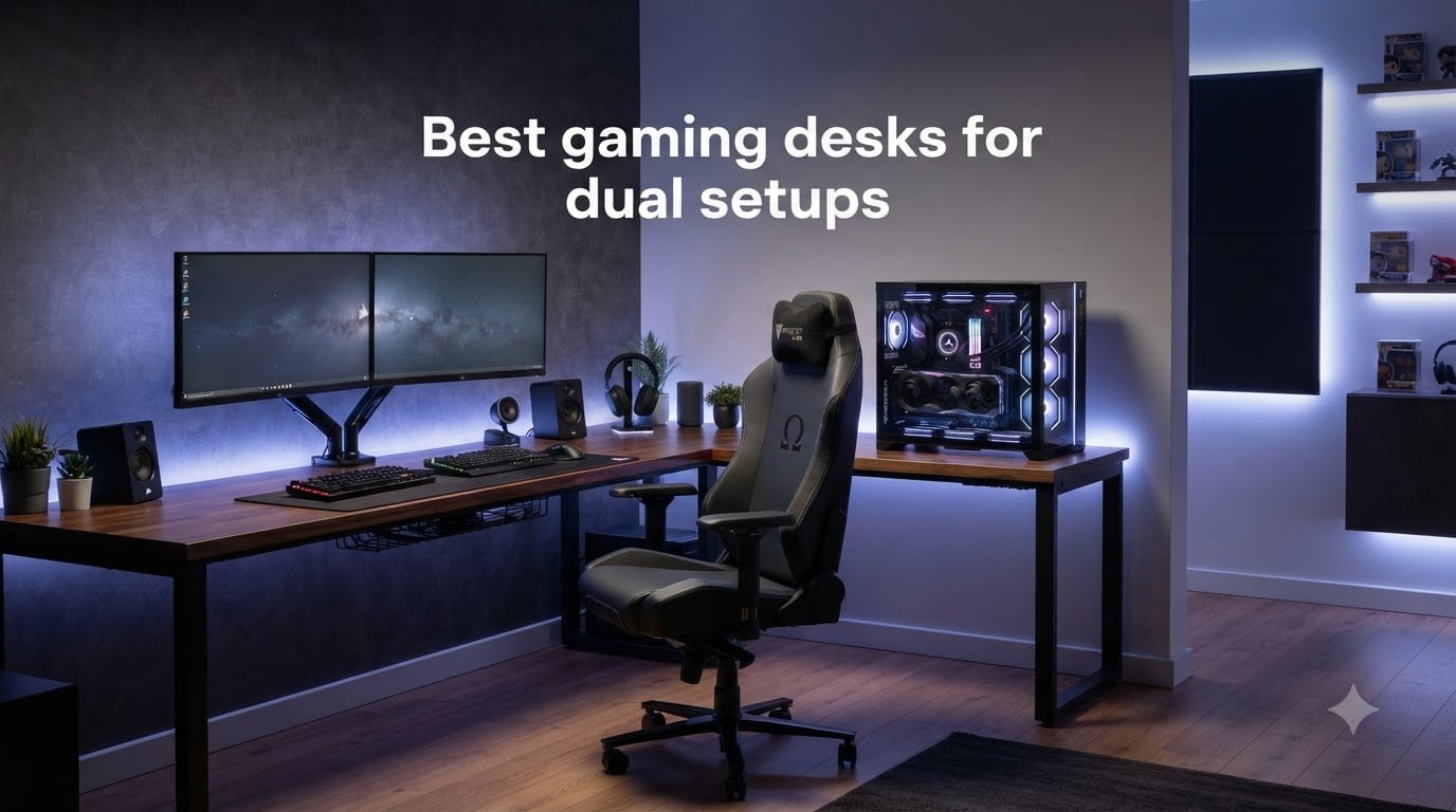 Best gaming desks for dual setups