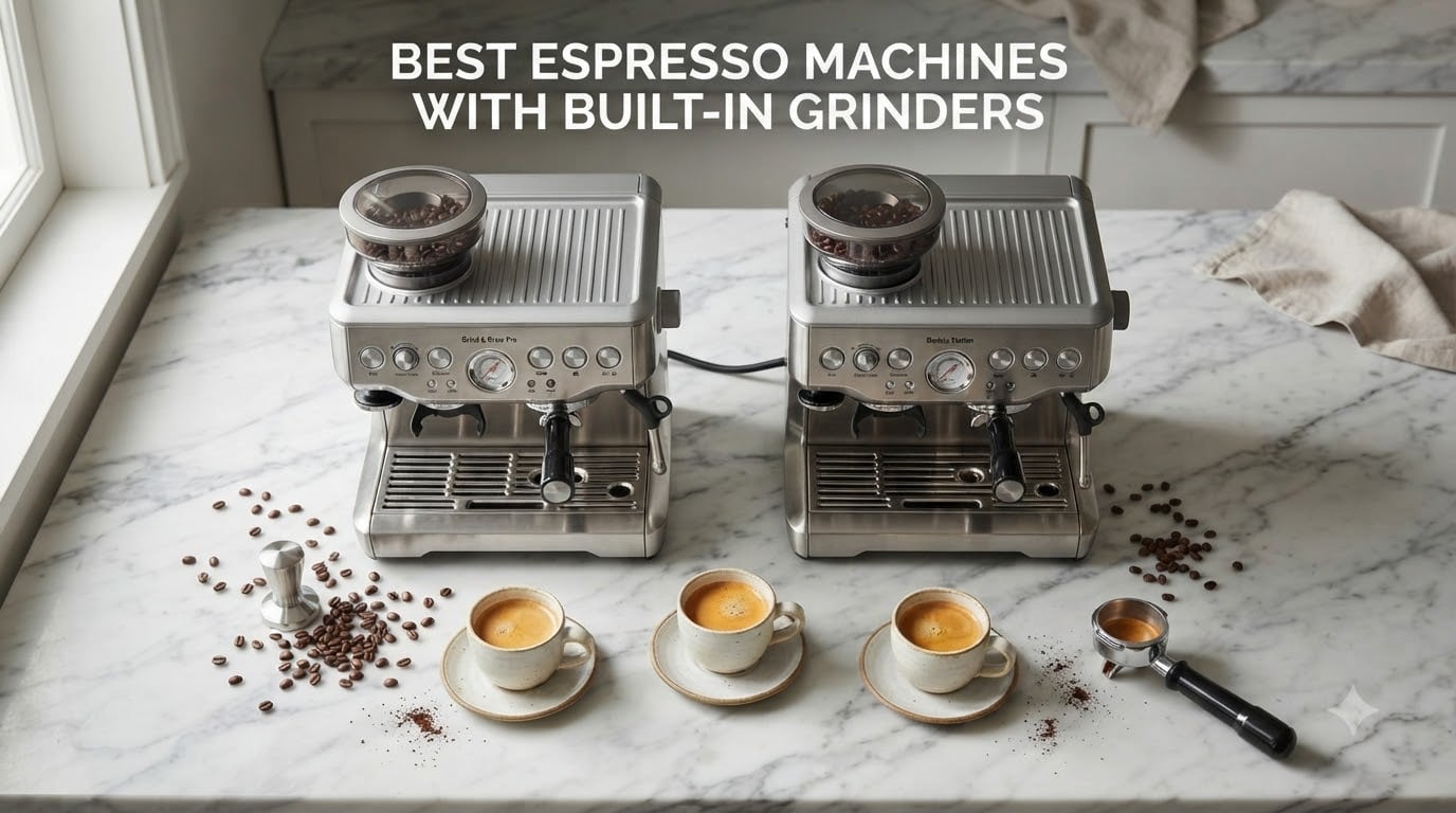 Best Espresso Machines with Built-In Grinders