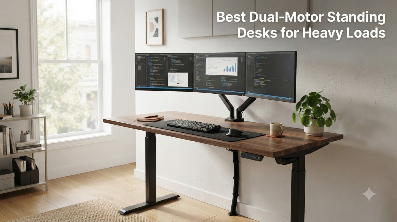 Best Dual-Motor Standing Desks for Heavy Loads