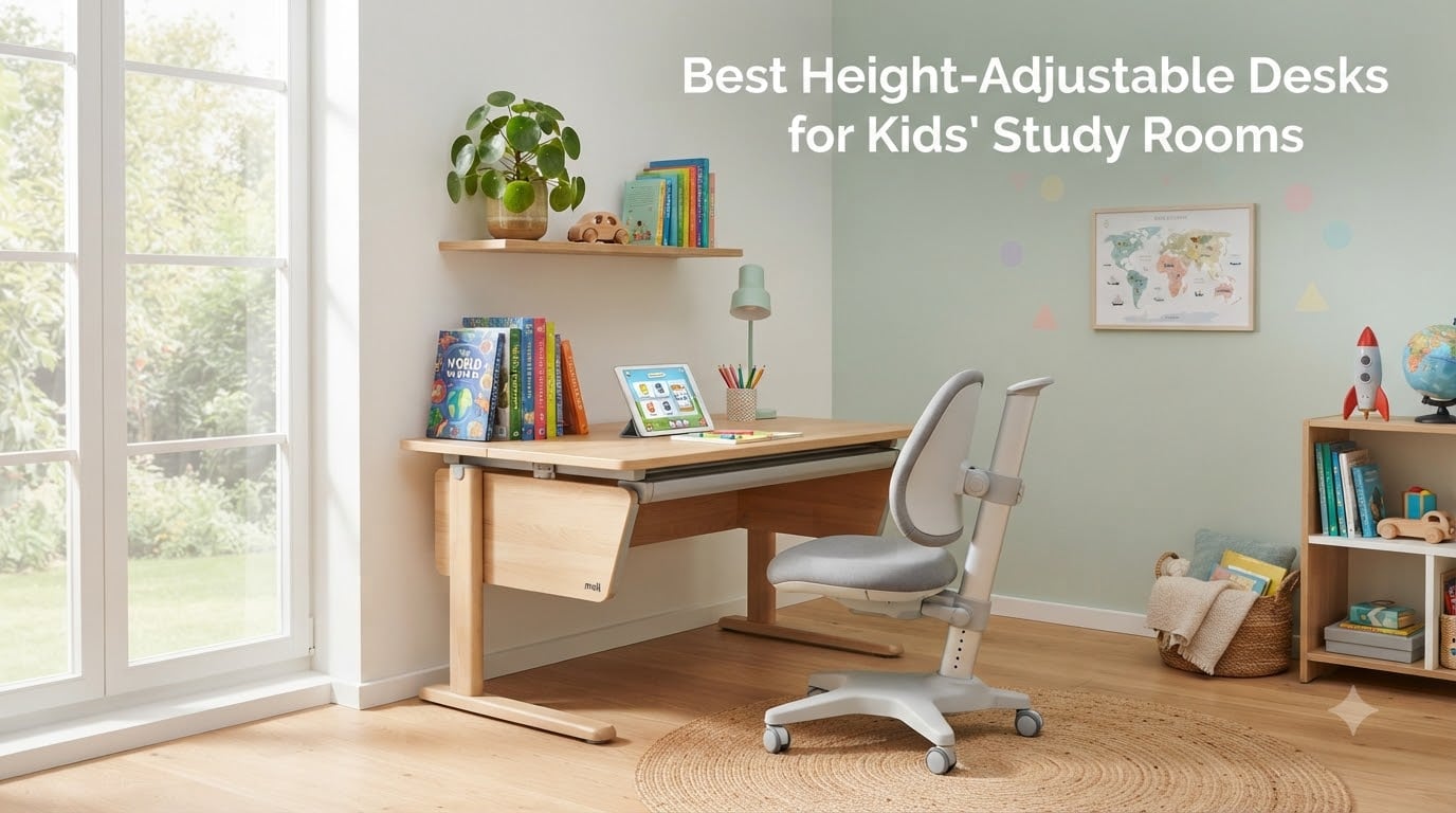 Best Height-Adjustable Desks for Kids' Study Rooms