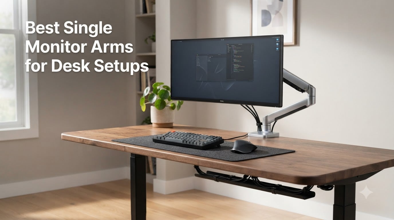 Best Single Monitor Arms for Desk Setups