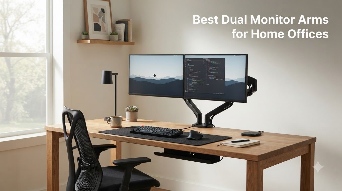 Best Dual Monitor Arms for Home Offices