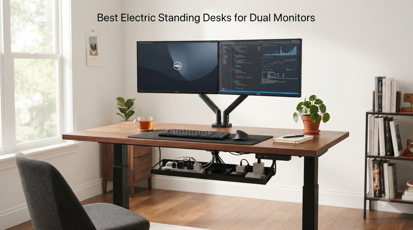 Best Electric Standing Desks for Dual Monitors