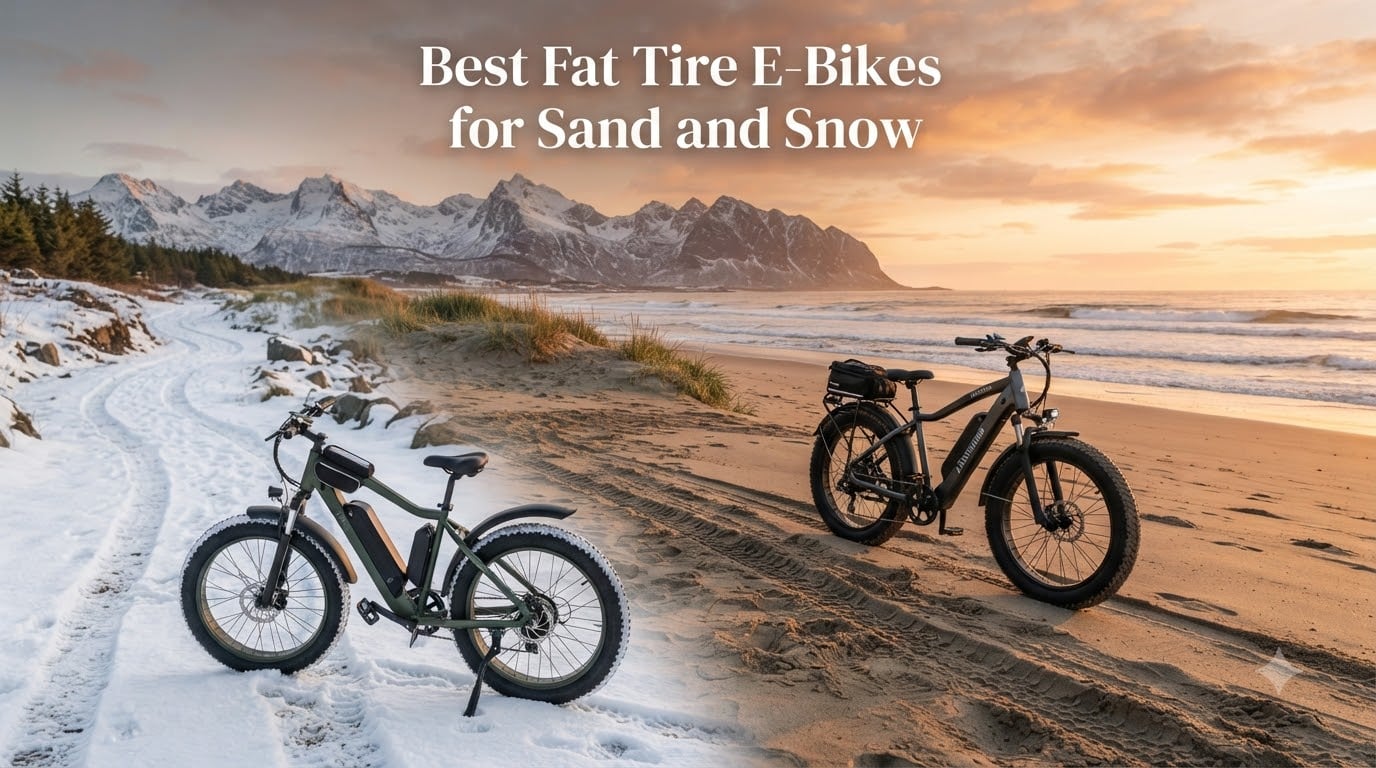 Best Fat Tire E-Bikes for Sand and Snow
