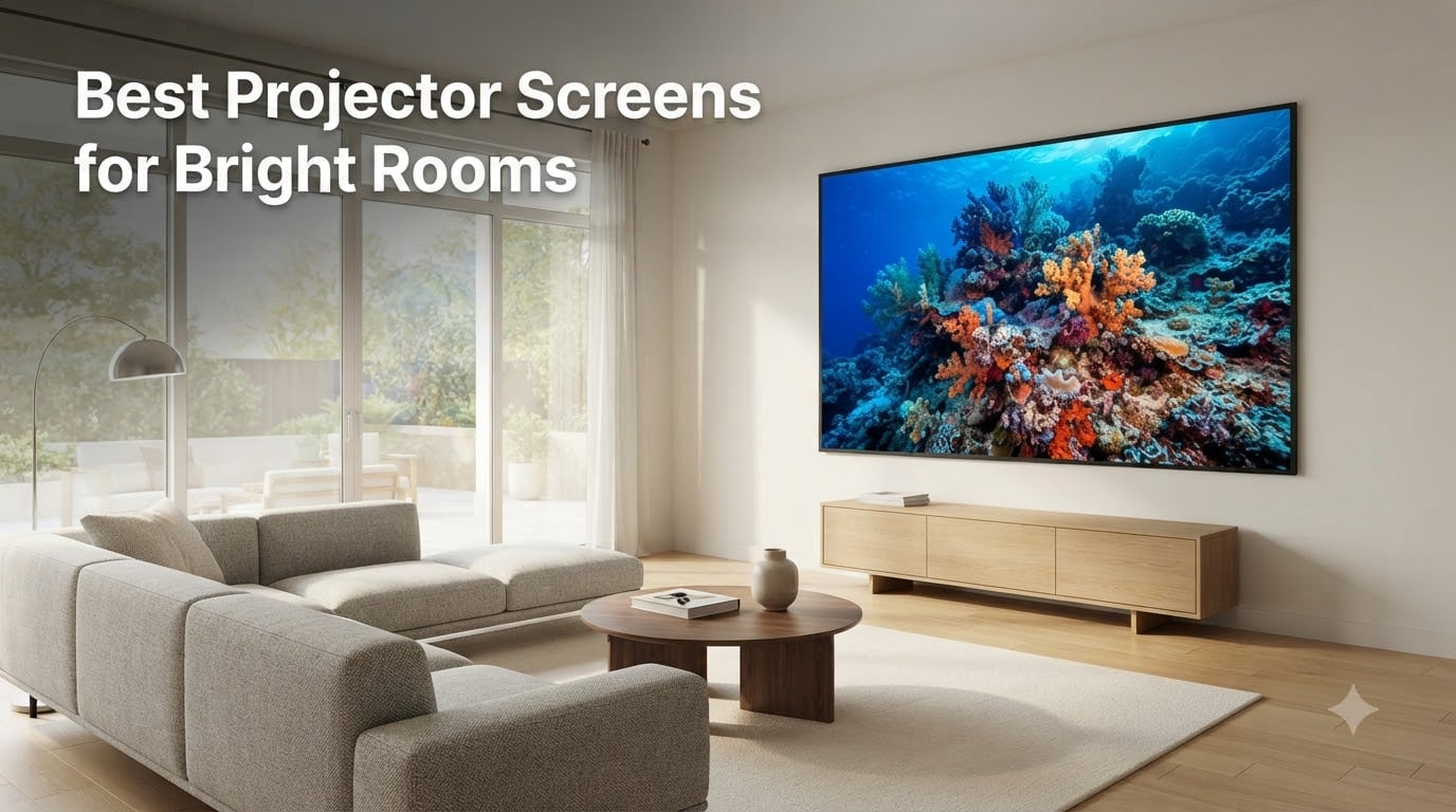 Best Projector Screens for Bright Rooms