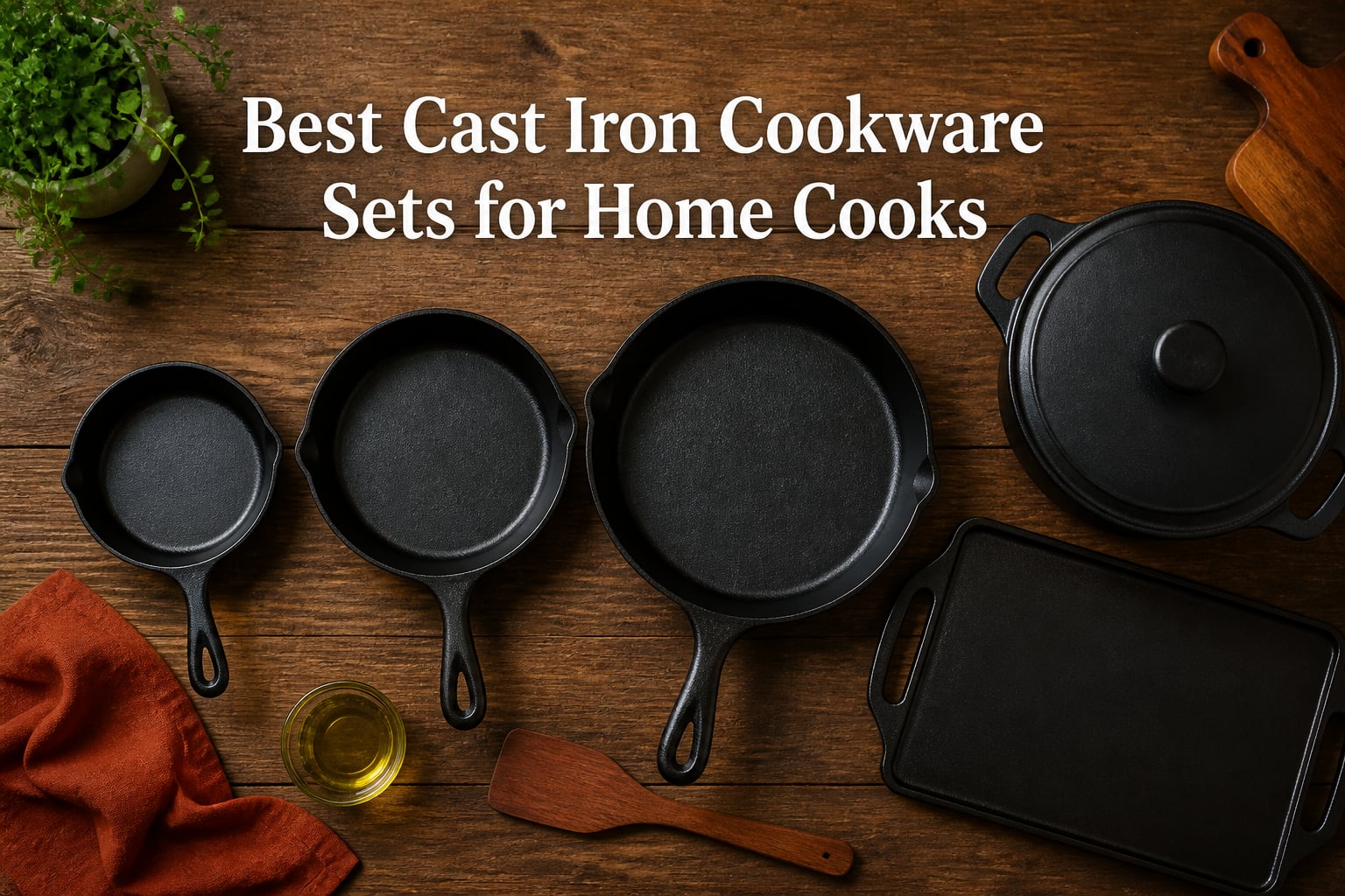 Best Cast Iron Cookware Sets for Home Cooks