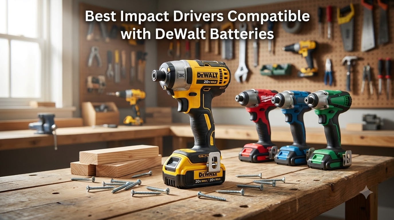 Best Impact Drivers Compatible with DeWalt Batteries
