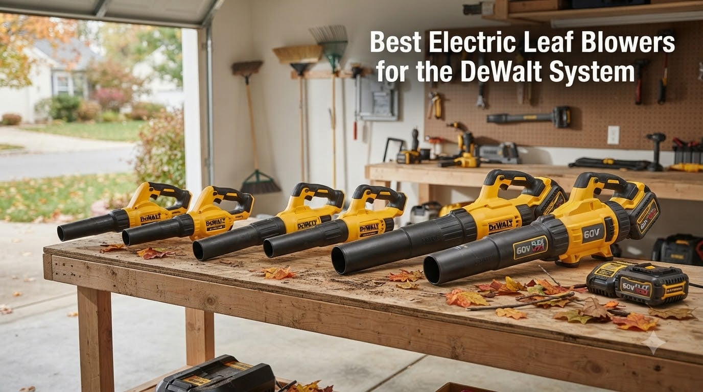 Best Electric Leaf Blowers for the DeWalt System