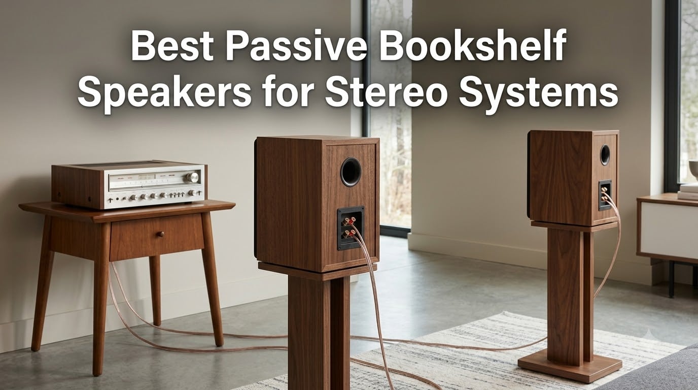 Best Passive Bookshelf Speakers for Stereo Systems