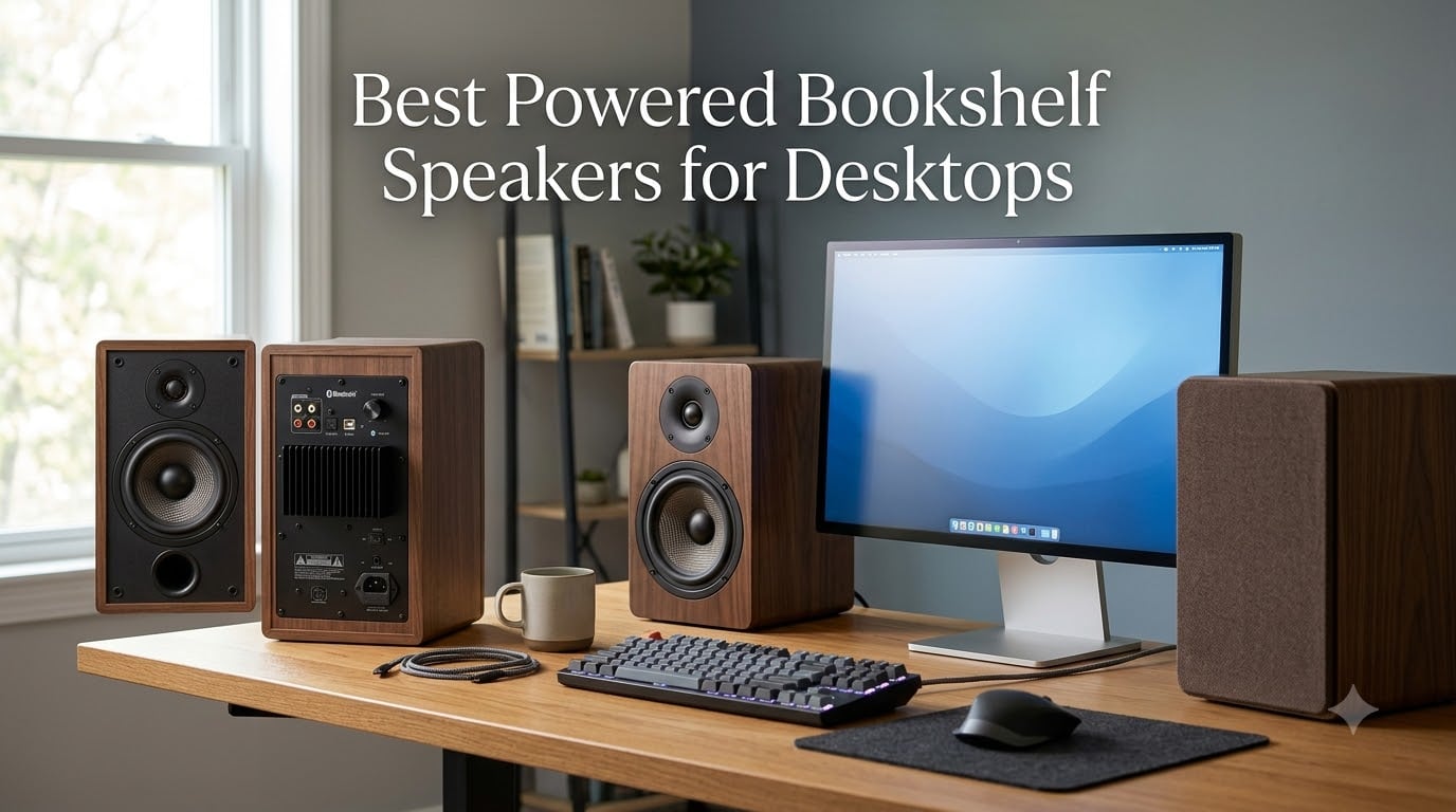 Best Powered Bookshelf Speakers for Desktops