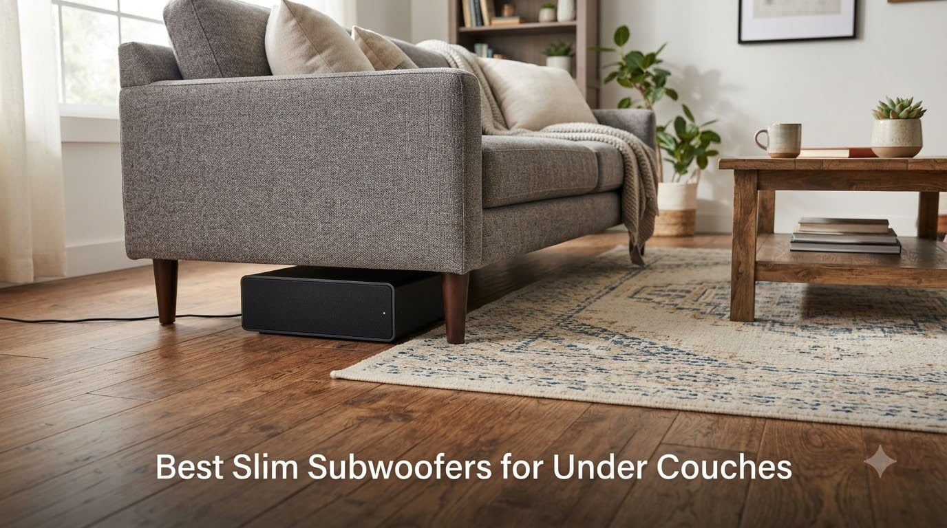Best Slim Subwoofers for Under Couches