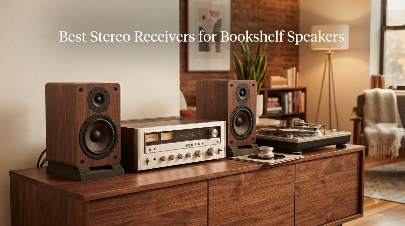 Best Stereo Receivers for Bookshelf Speakers