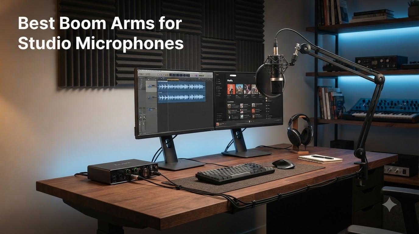 Best Boom Arms for Studio Microphones