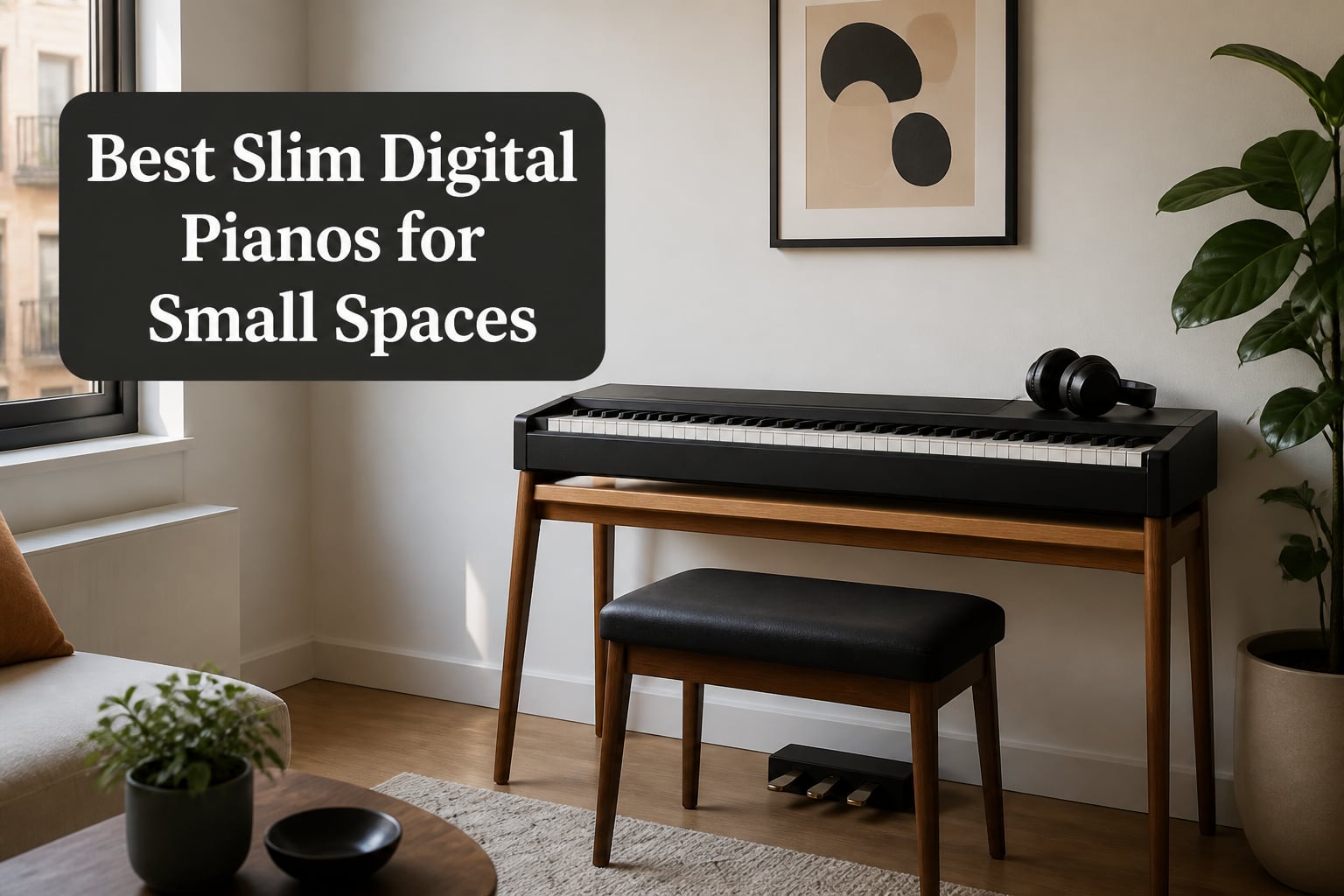 Best Slim Digital Pianos for Small Spaces