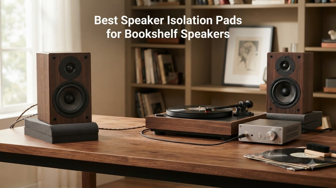 Best Speaker Isolation Pads for Bookshelf Speakers
