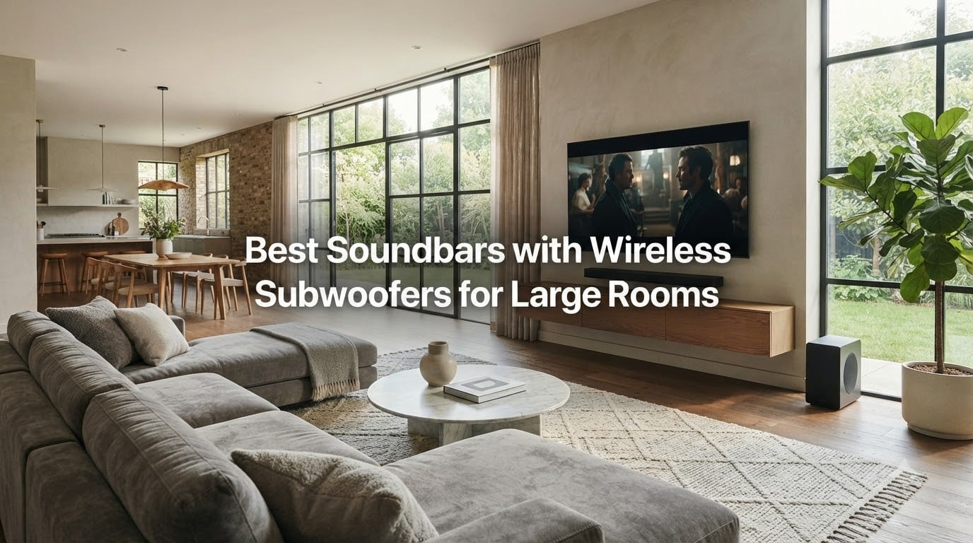 Best Soundbars with Wireless Subwoofers for Large Rooms