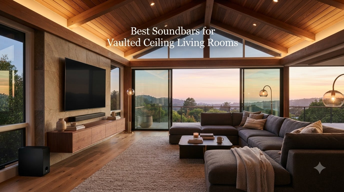 Best Soundbars for Vaulted Ceiling Living Rooms