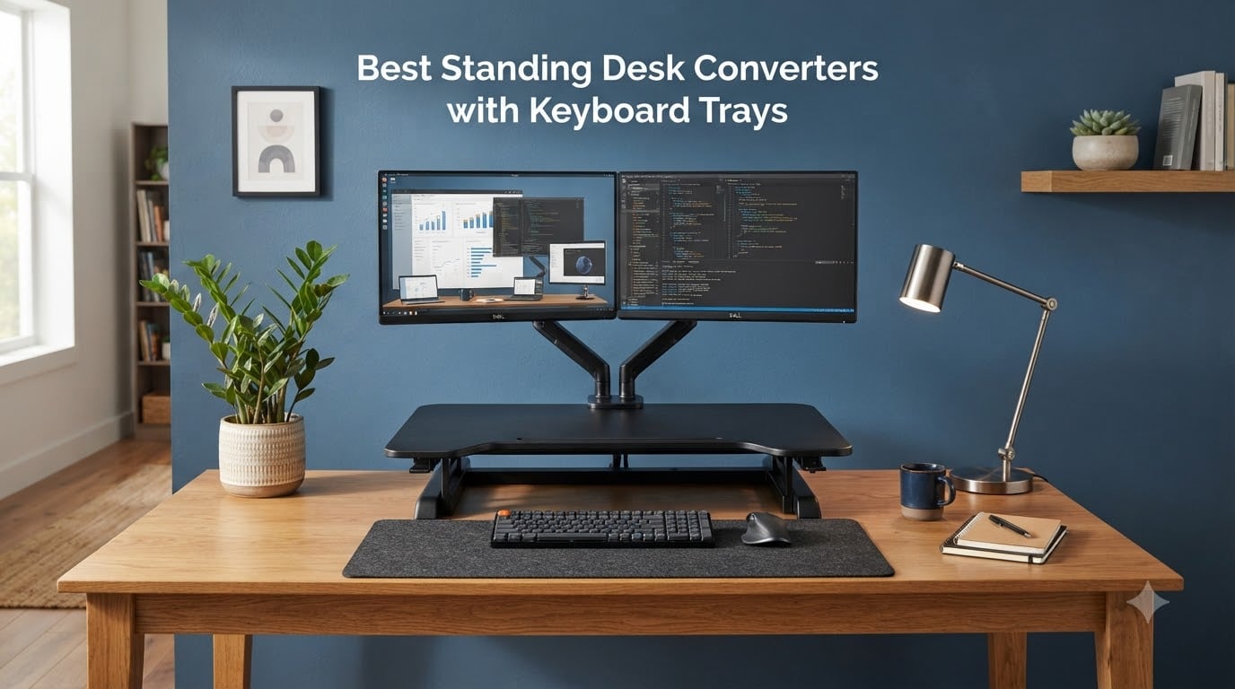 Best Standing Desk Converters with Keyboard Trays
