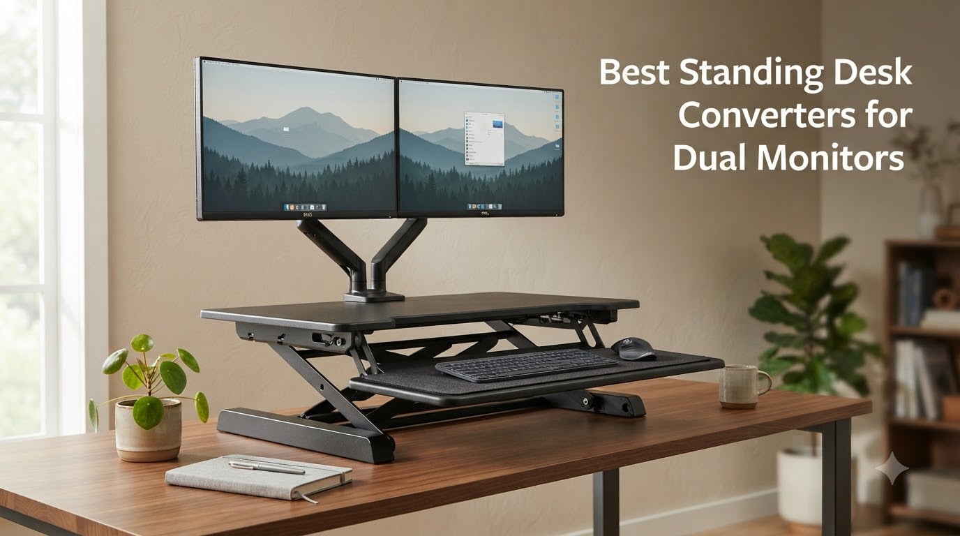 Best Standing Desk Converters for Dual Monitors
