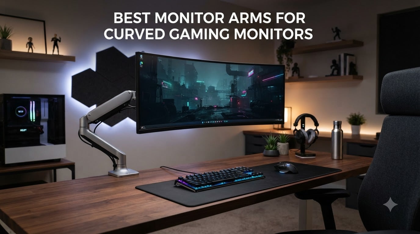 Best Monitor Arms for Curved Gaming Monitors
